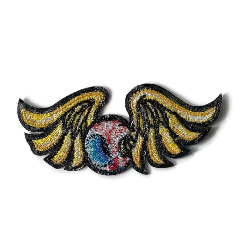 Flying Eyeball Embroidered Patch - Picture 4 of 4